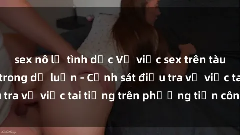 sex nô lệ tình dục Vụ việc sex trên tàu hỏa gây xôn xao trong dư luận - Cảnh sát điều tra vụ việc tai tiếng trên phương tiện công cộng