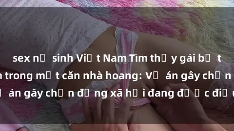 sex nữ sinh Việt Nam Tìm thấy gái bị trói và bị hiếp dâm trong một căn nhà hoang: Vụ án gây chấn động xã hội đang được điều tra vào.